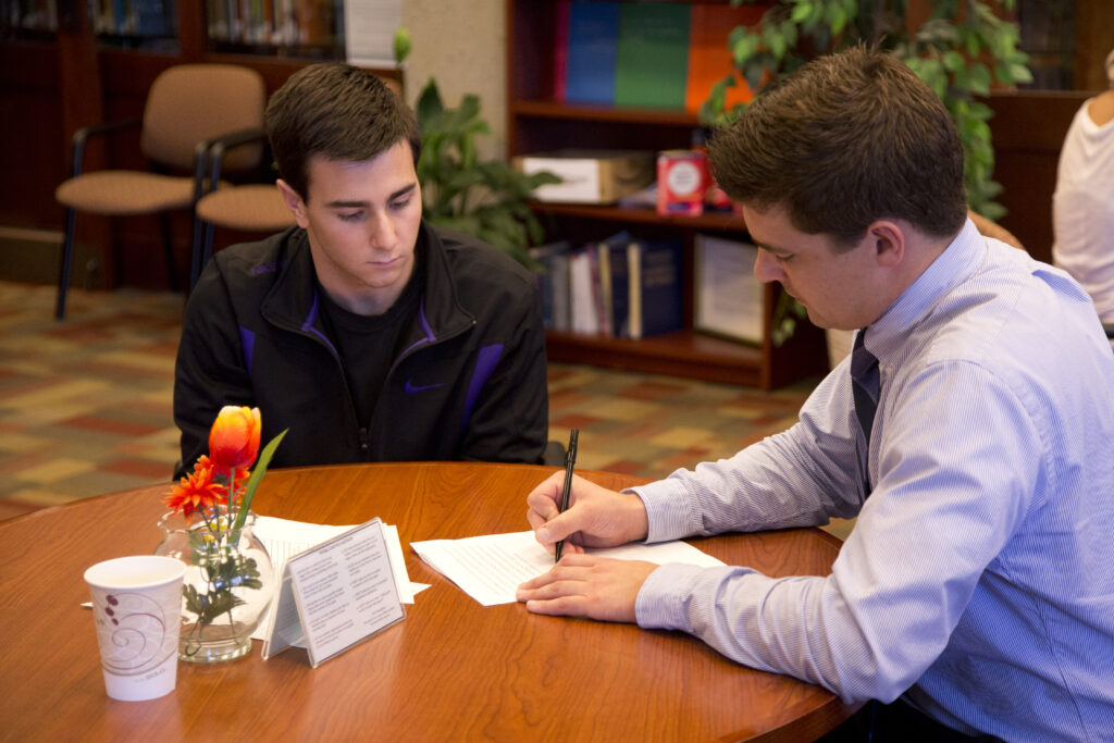 tutors working